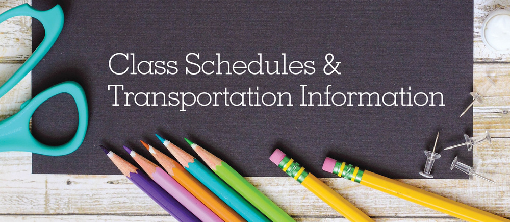 Art with words Class Schedules & Transportation Info
