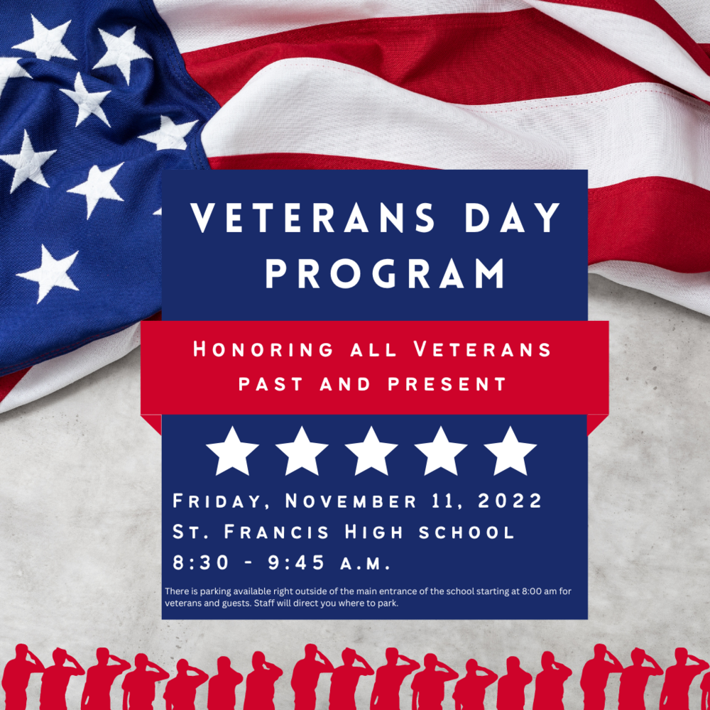 Veteran s Day Program St Francis Area Schools