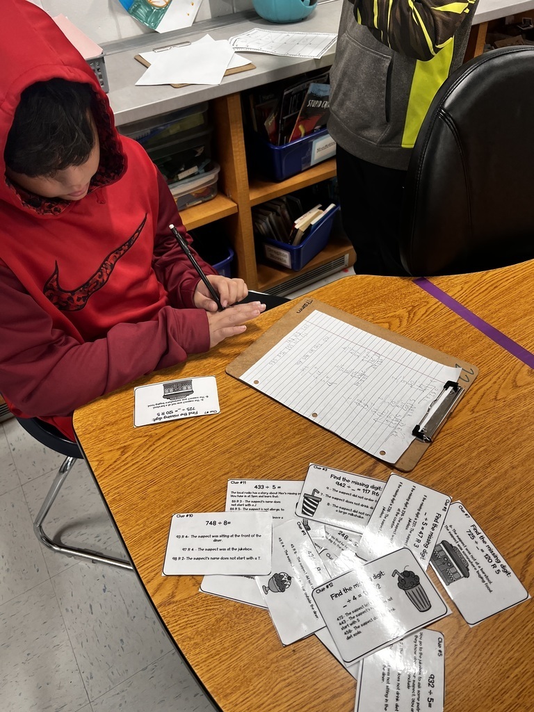Image Student with math cards