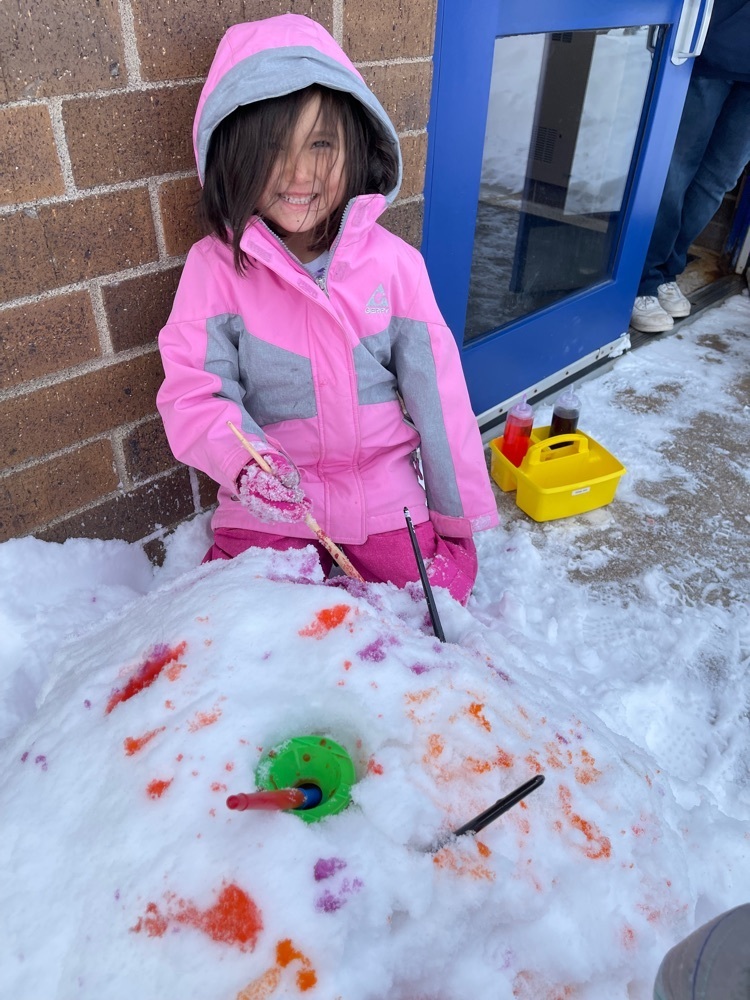 painting the snow