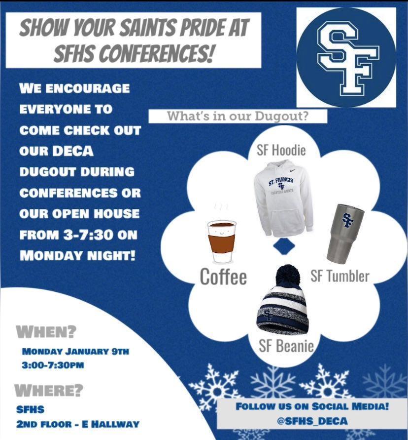 Advertisement for the DECA Dugout